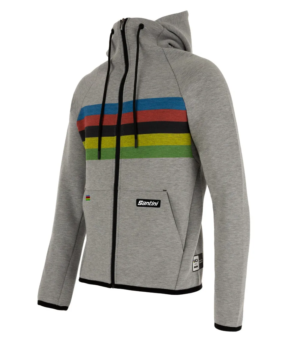 SANTINI Zip Hoodie - Asphalt grey / UCI - Image 2