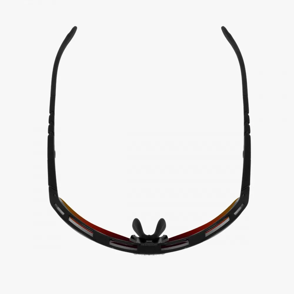 SCICON Aeroshade Kunken Monogram Eyewear - Black Gloss/Multimirror Red - Image 4