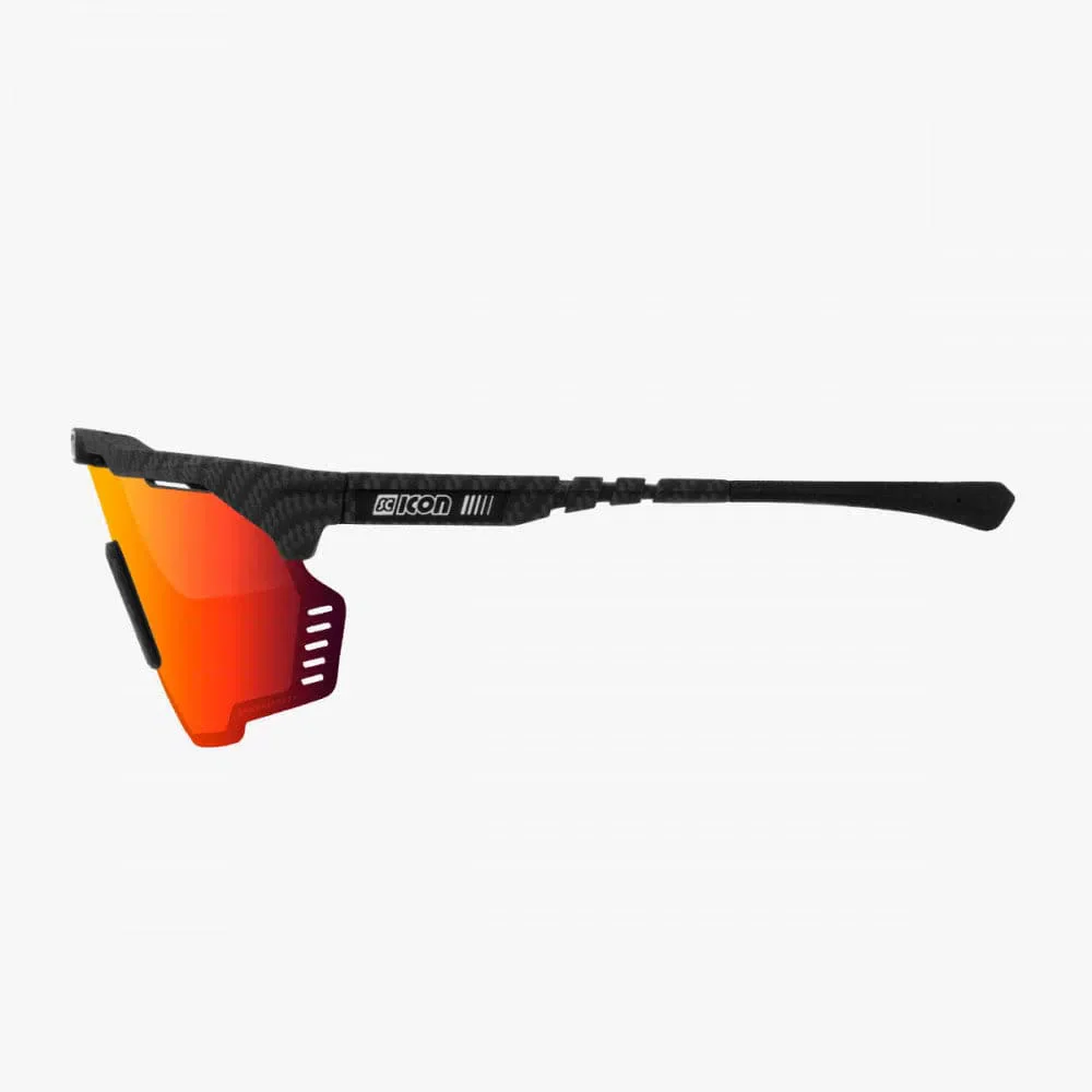 SCICON Aeroshade Kunken Eyewear - Carbon Matt/Multimirror Red - Image 2