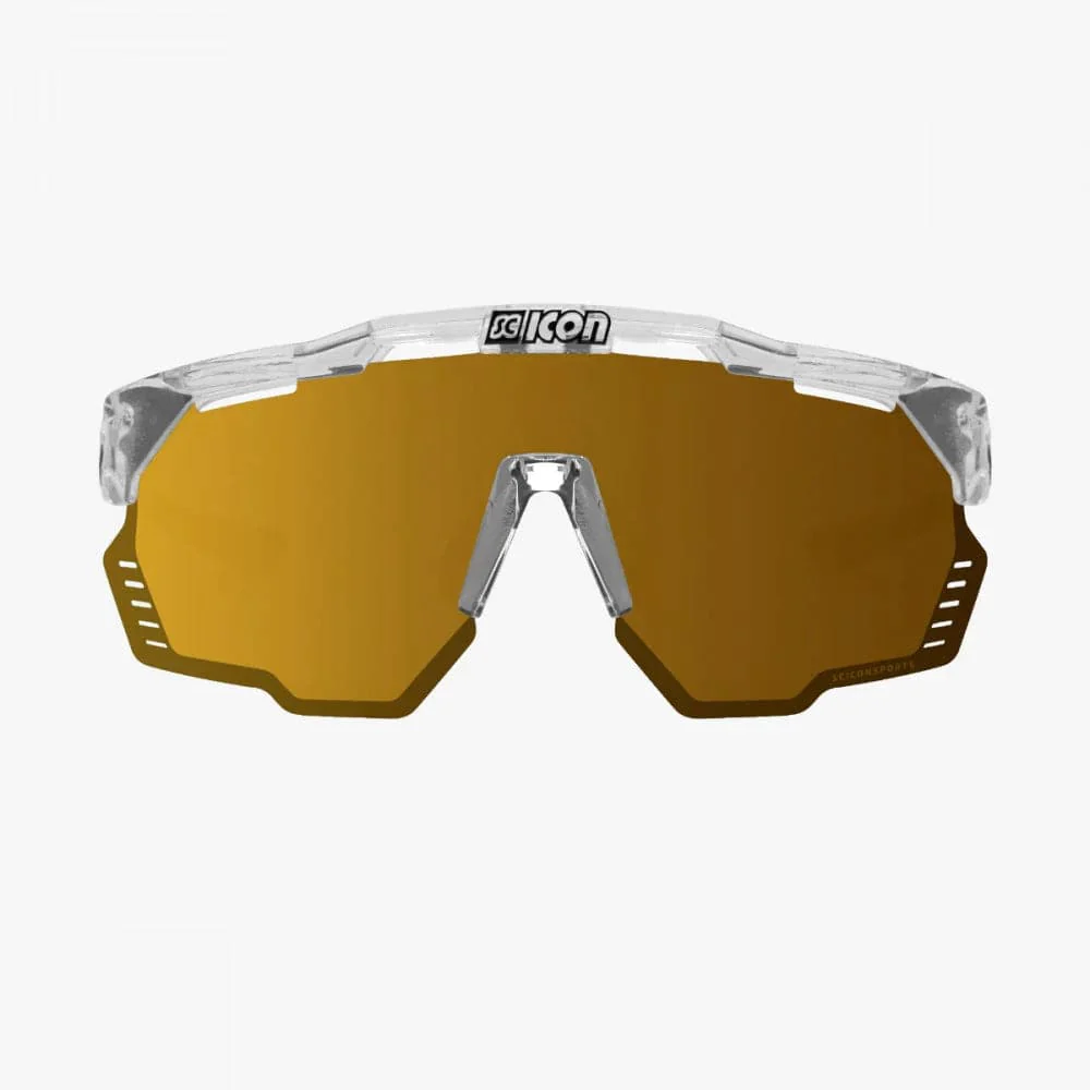 SCICON Aeroshade Kunken Eyewear - Crystal Gloss/Multimirror Bronze - Image 2