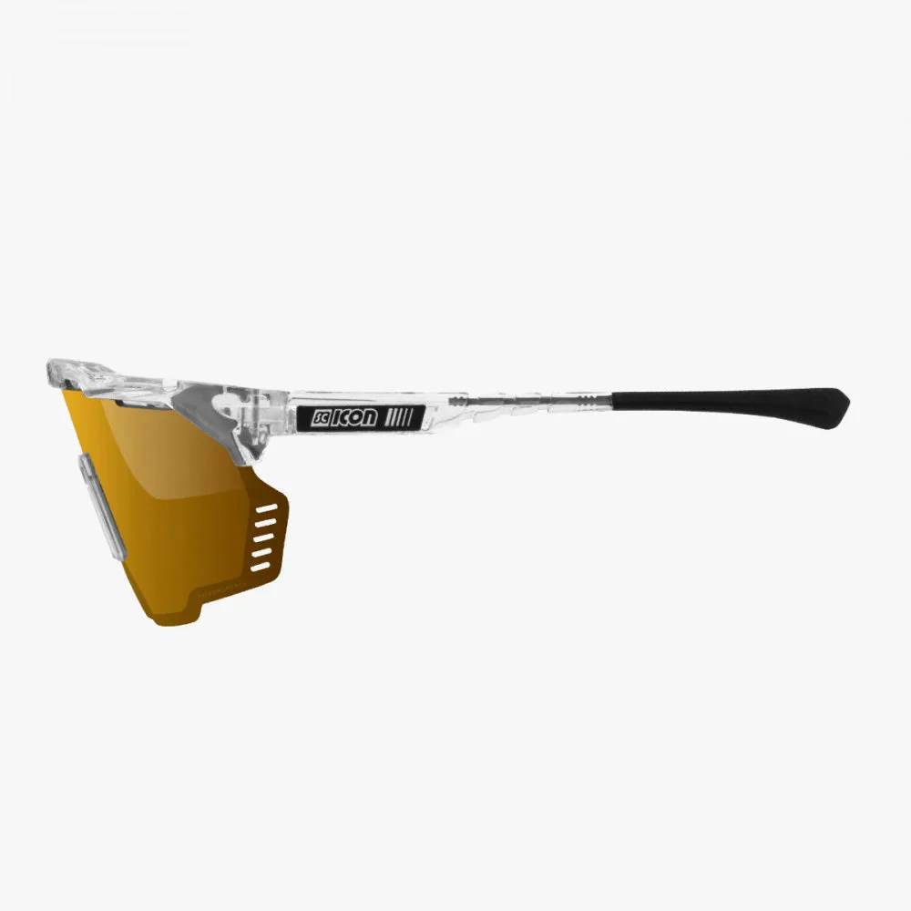 SCICON Aeroshade Kunken Eyewear - Crystal Gloss/Multimirror Bronze - Image 4