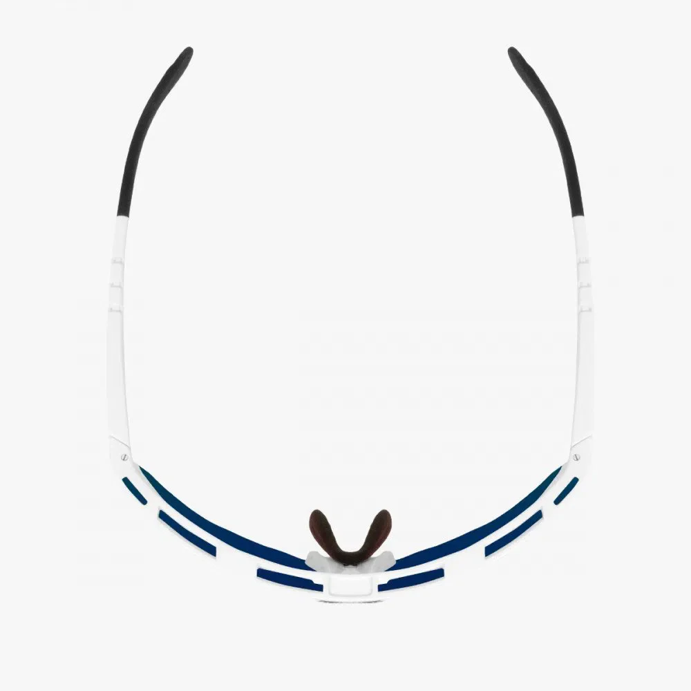 SCICON Aeroshade Kunken Monogram Eyewear - White Gloss/Multimirror Blue - Image 4