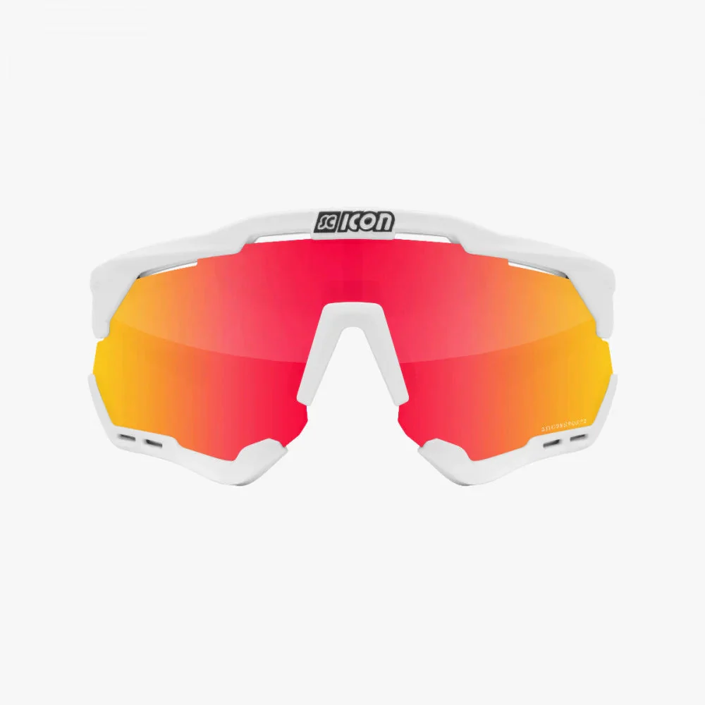SCICON Aeroshade XLEyewear  - White Fender/Multimirror Red - Image 2