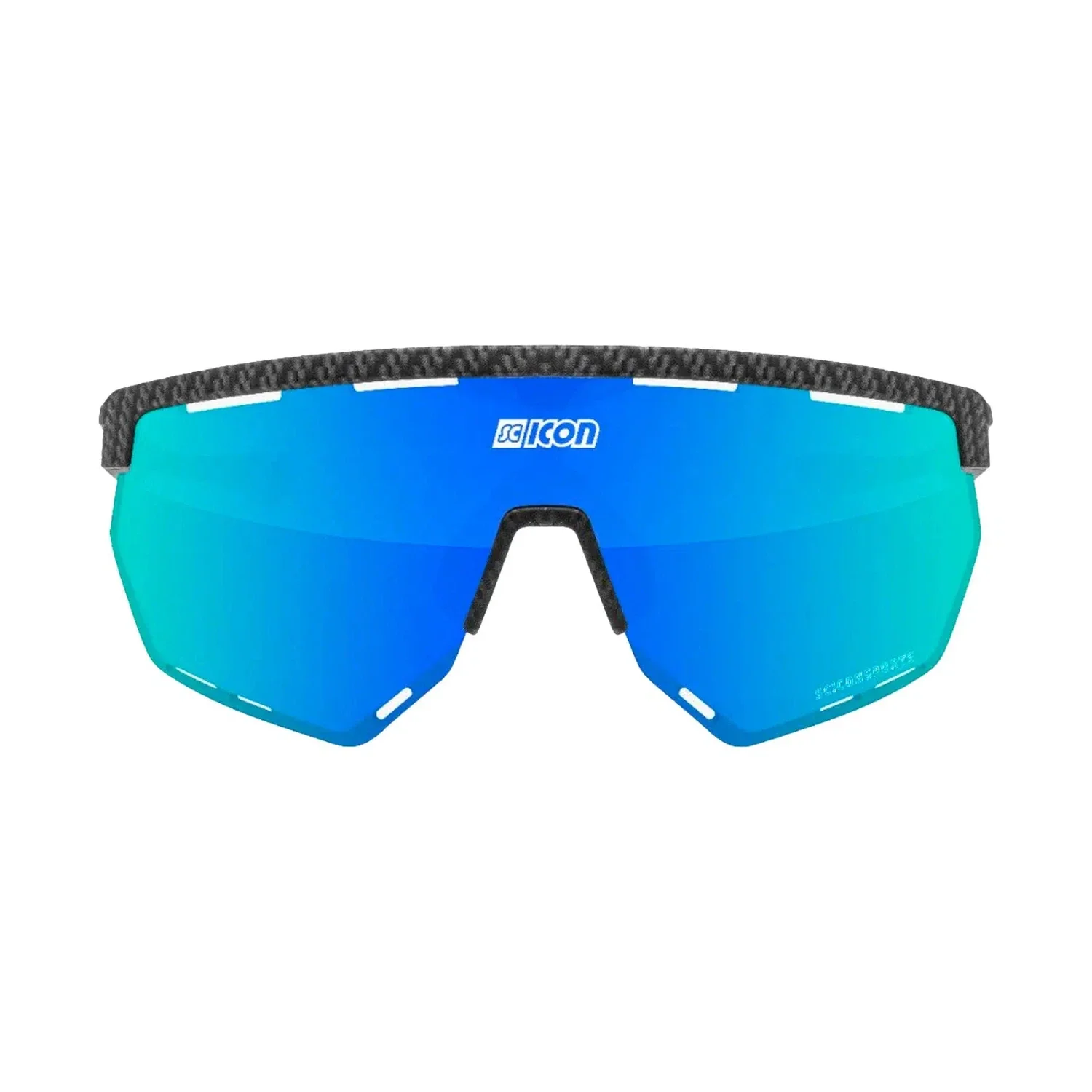 SCICON Aerowing Eyewear - Carbon Matt/Multimirror Blue - Image 2