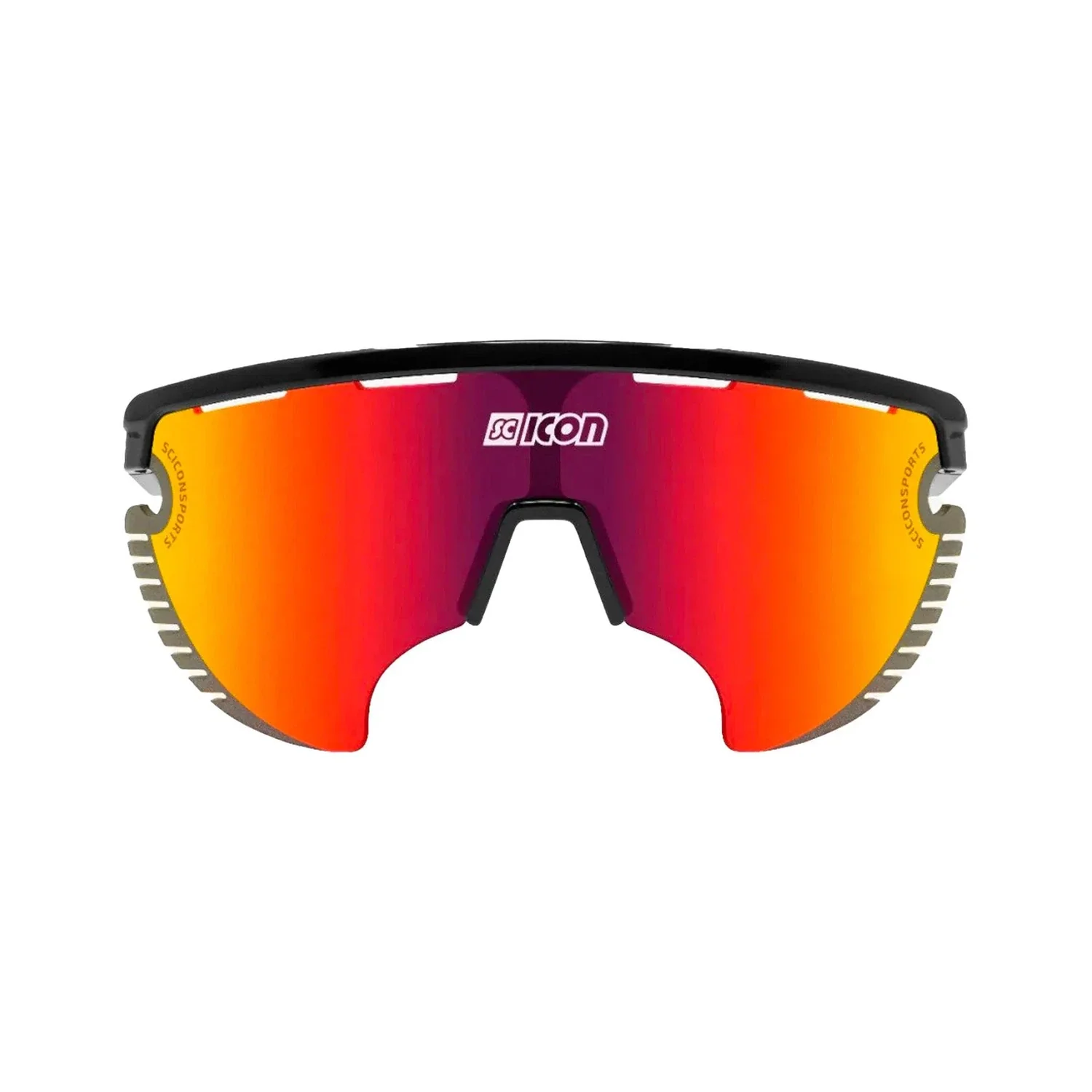 SCICON Aerowing Lamon Eyewear - Black Gloss/Multimirror Red - Image 2