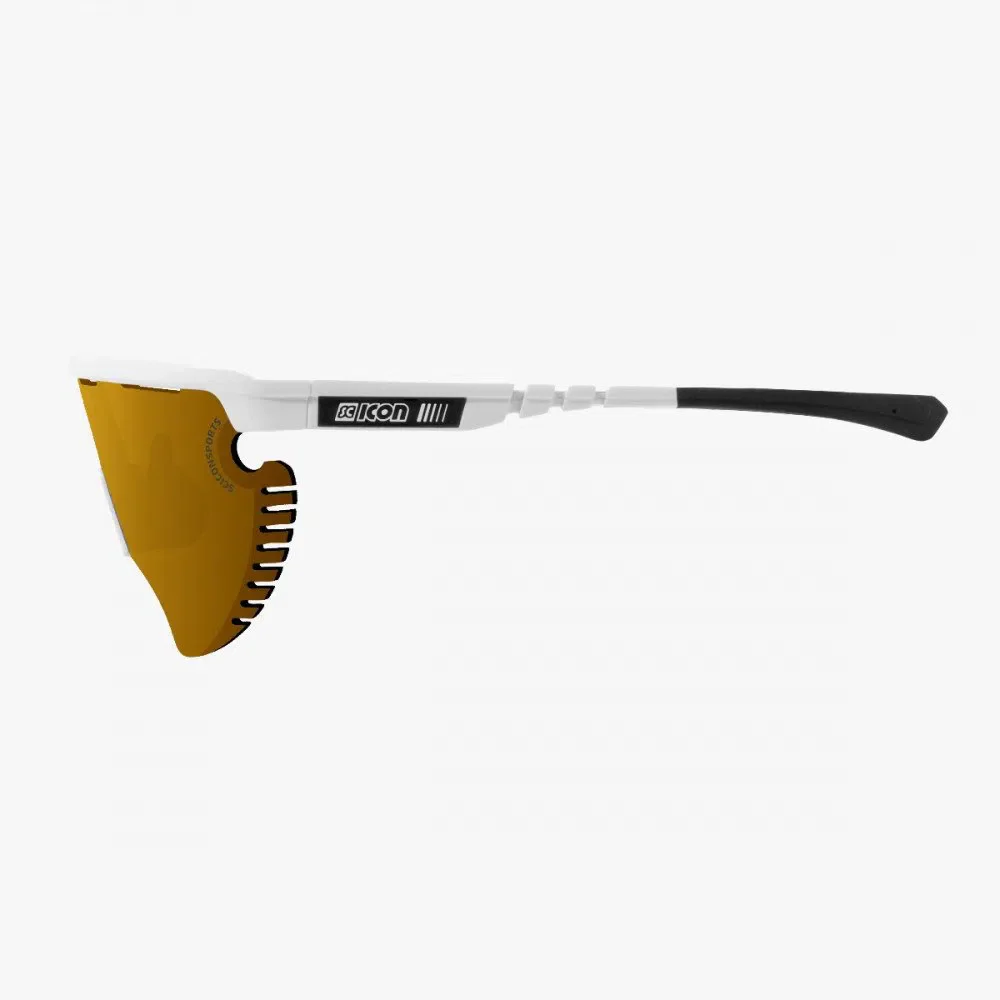 SCICON Aerowing Lamon Eyewear - White Gloss/Multimirror Red - Image 3