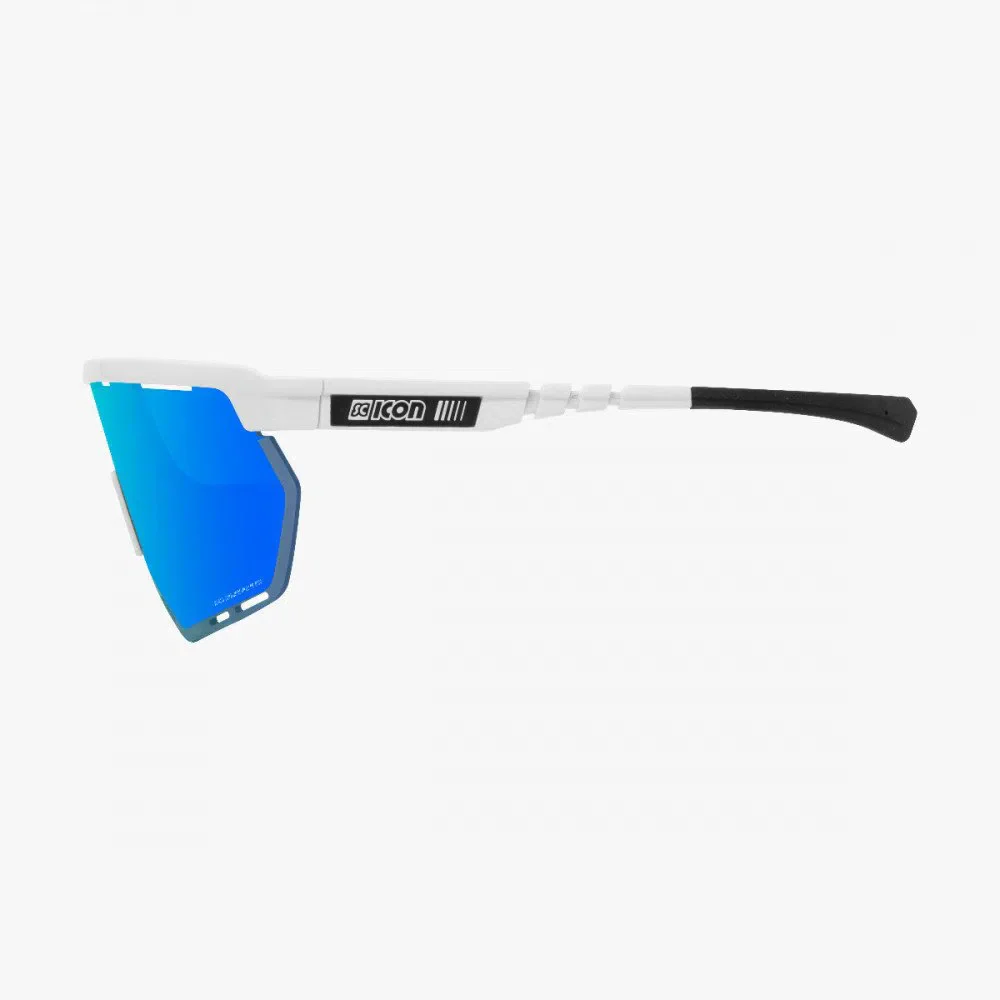 SCICON Aerowing Eyewear - White Gloss/Multimirror Blue - Image 3