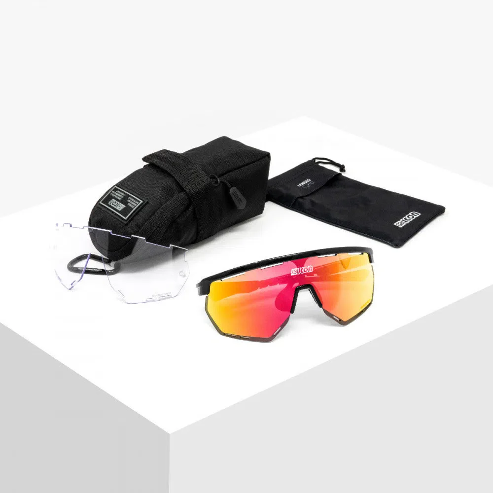 SCICON Aerowing Eyewear - White Gloss/Multimirror Red - Image 3