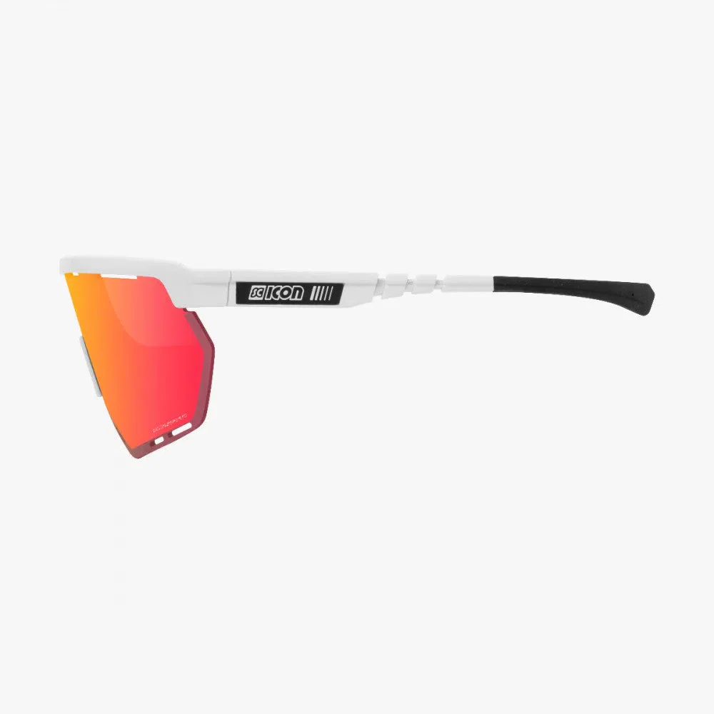 SCICON Aerowing Eyewear - White Gloss/Multimirror Red - Image 4