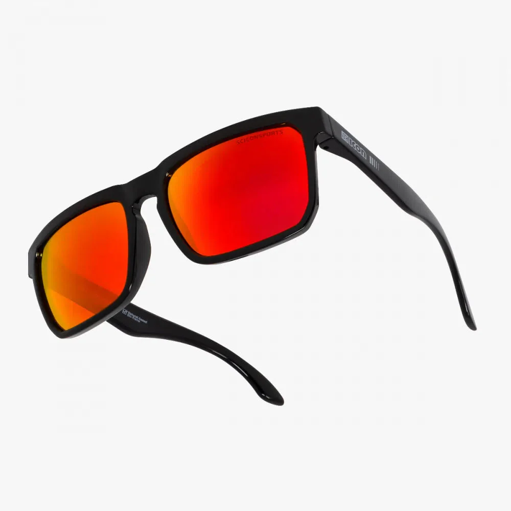 SCICON Gallio Eyewear - Black Gloss/Multimirror Red - Image 2