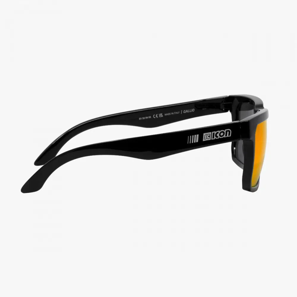 SCICON Gallio Eyewear - Black Gloss/Multimirror Red - Image 5
