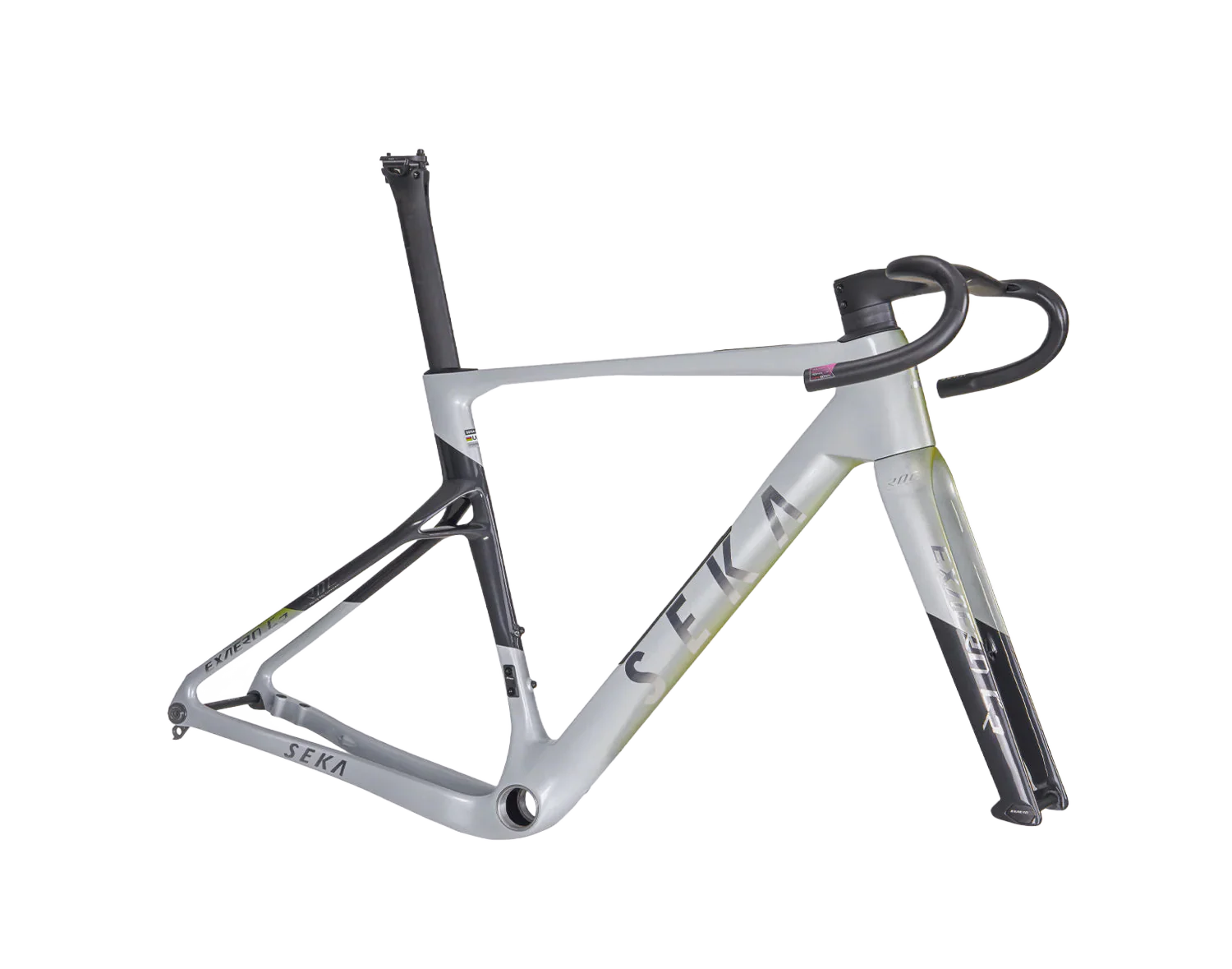 SEKA ExAero GR Gravel Frameset - Stardust Silver - Image 3