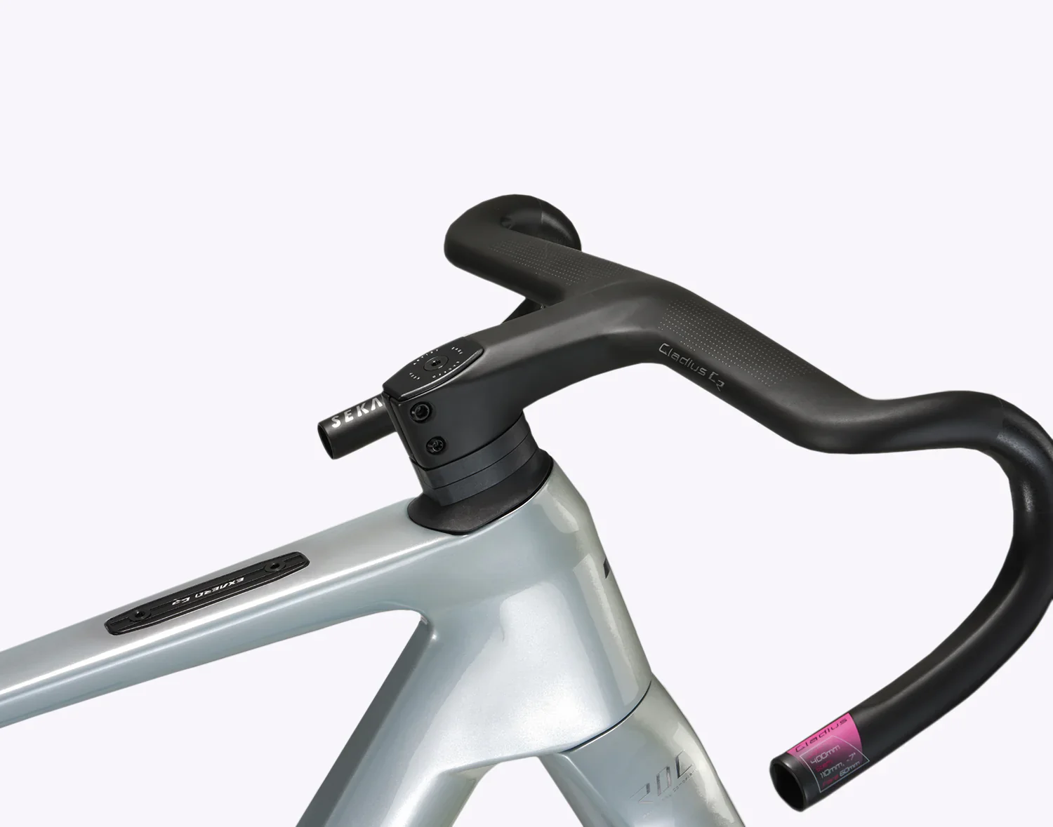 SEKA ExAero GR Gravel Frameset - Stardust Silver - Image 4