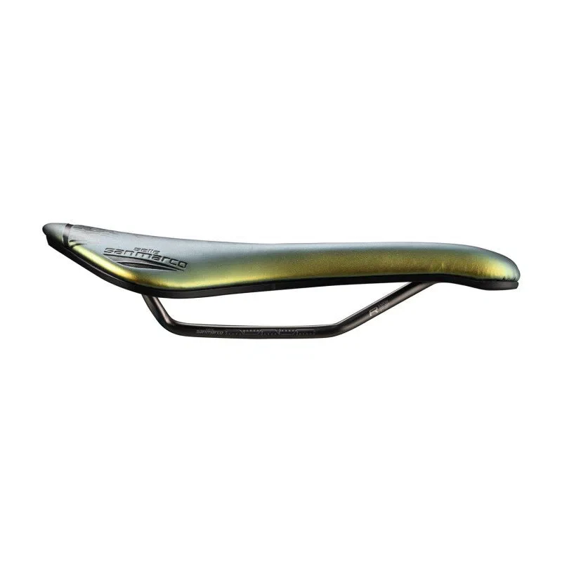 SELLE SAN MARCO ASPIDE SHORT OPENFIT RACING Saddle - Iridiscent Gold - Image 2