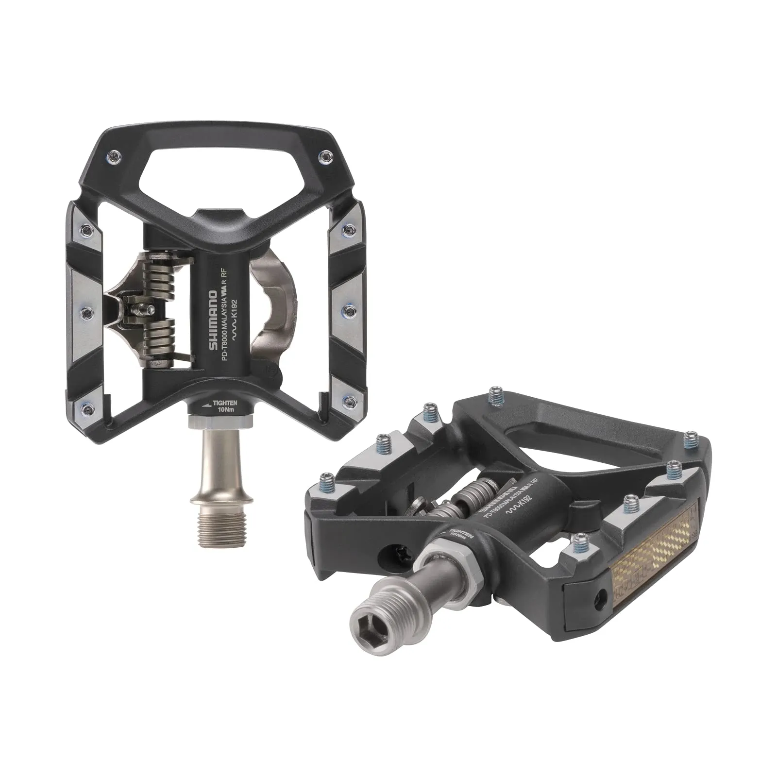 Shimano XT T8000 SPD DUAL Pedals - BLACK - Image 2