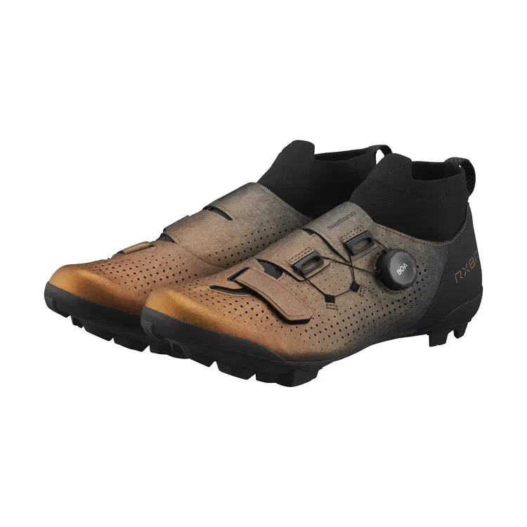 SHIMANO RX8R SHRX 801R Gravel Cycling Shoes - Metallic Orange - Image 2