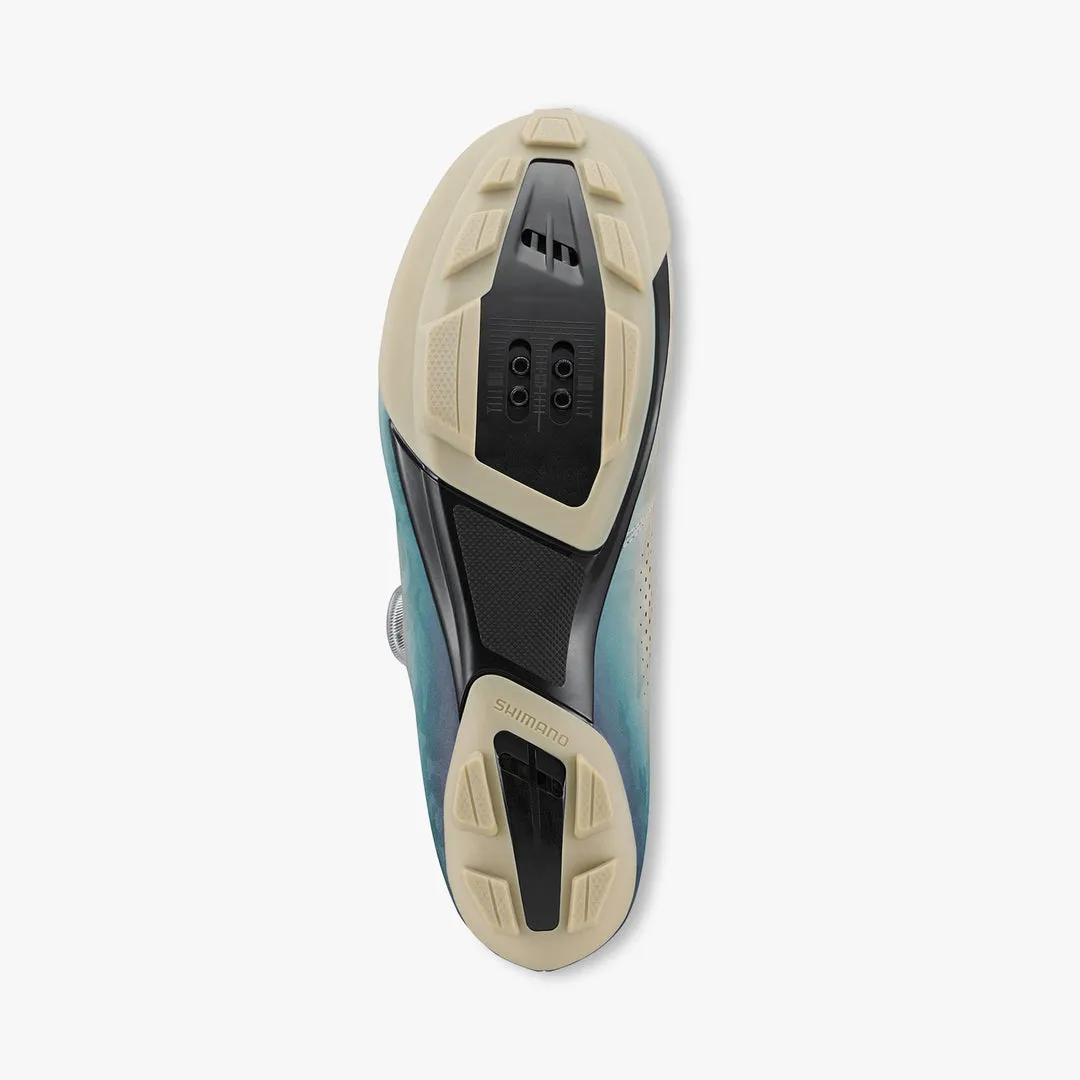 SHIMANO SHRX600 MTB/GRAVEL Shoes - Beige/Blue - Image 5