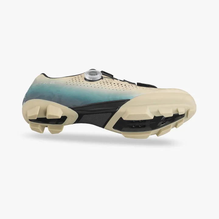 SHIMANO SHRX600 MTB/GRAVEL Shoes - Beige/Blue - Image 6