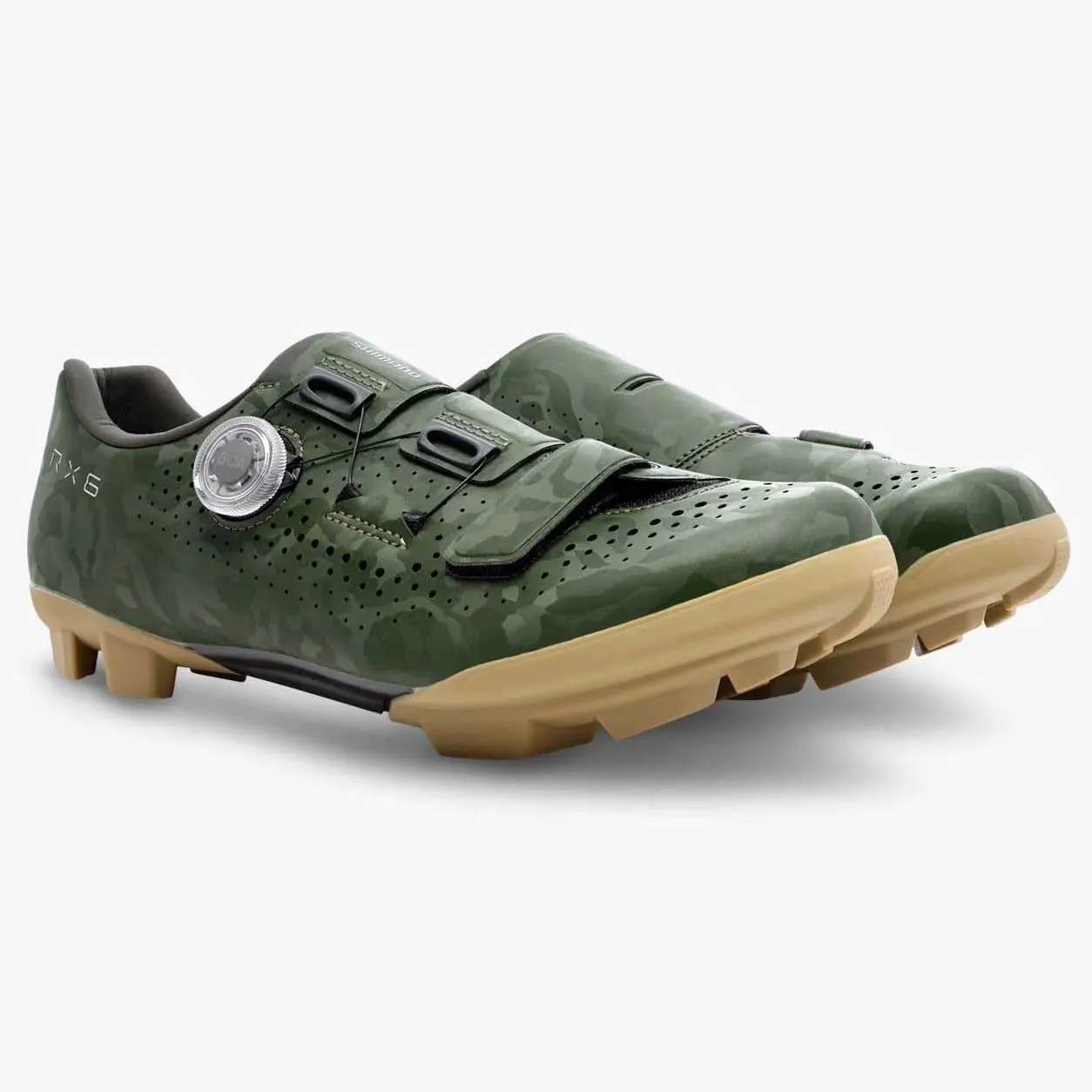 SHIMANO SHRX600 MTB/Gravel Shoes - Military Green - Image 3