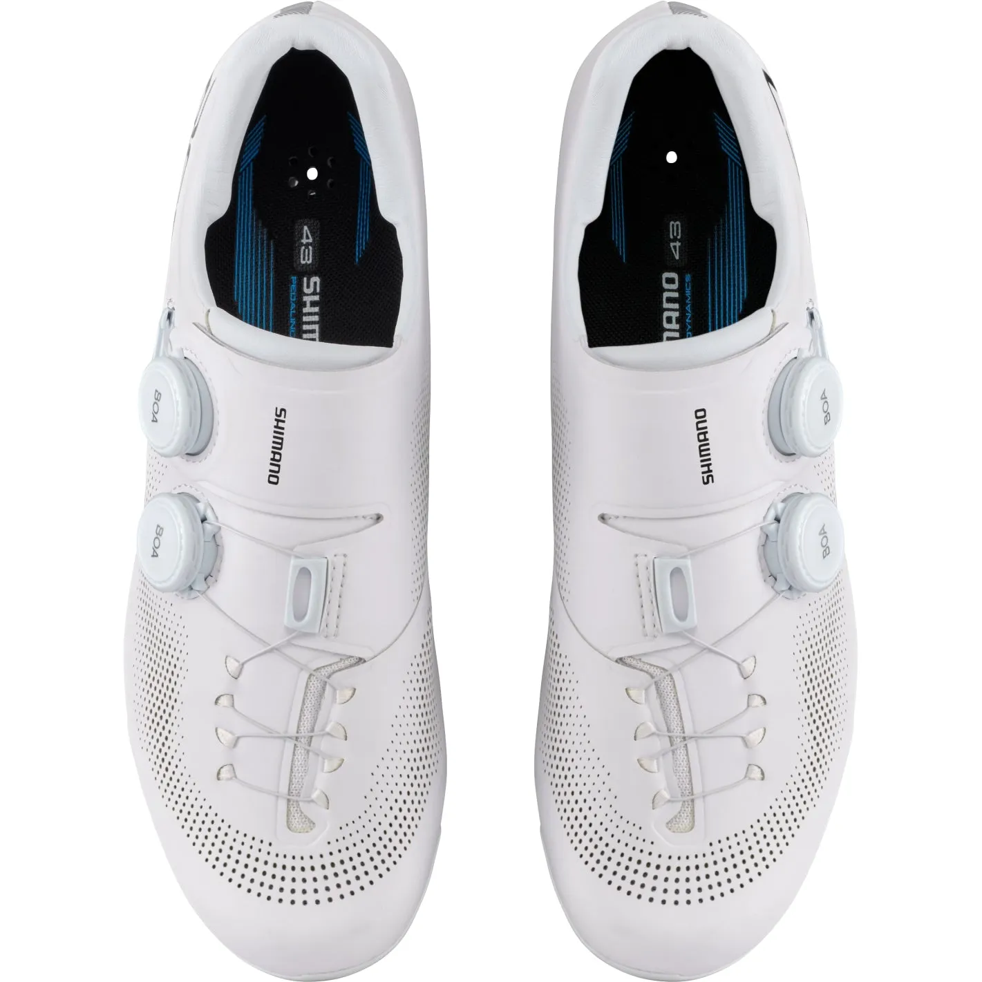 SHIMANO RC7 SHRC 703 Road Cycling Shoes - White - Image 2