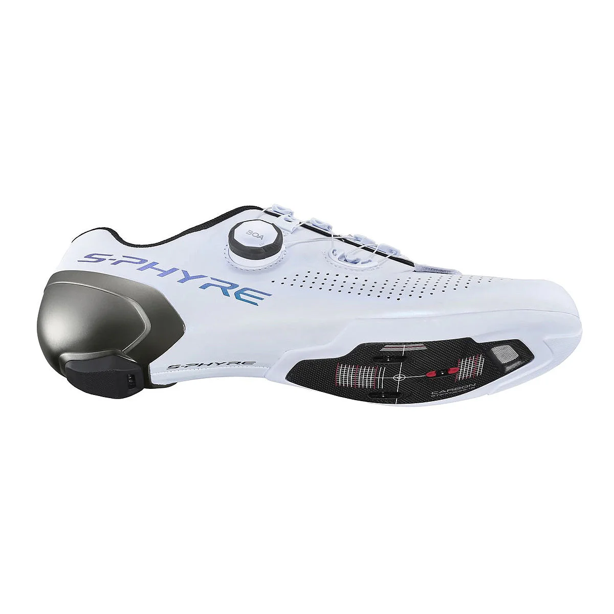 SHIMANO Sphyre RC9 SHRC 902T Road Cycling Shoes - White - Image 3