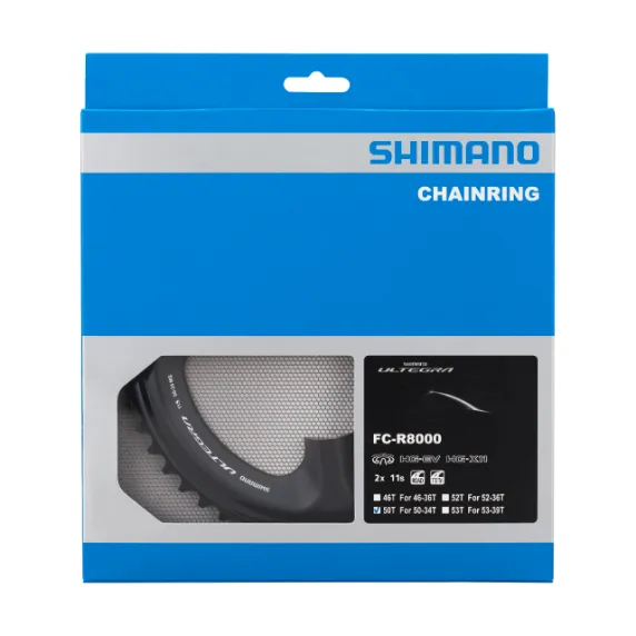 SHIMANO ULTEGRA Chainring 50D FCR8000 - Silver - Image 2