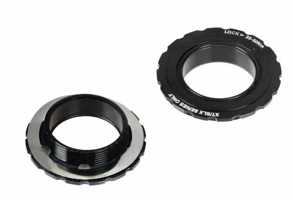 SHIMANO XT FCM8100 Crank Lock Ring and Washer - Black - Image 2