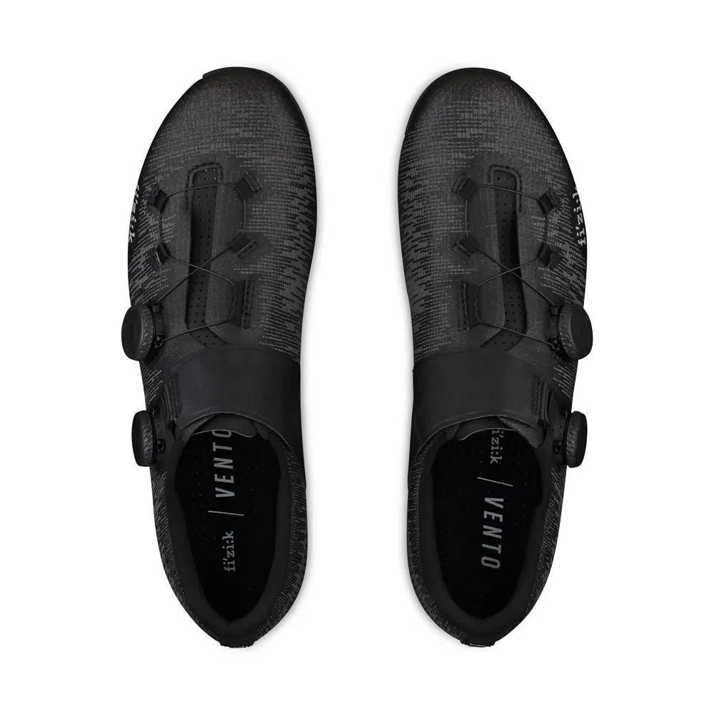 FIZIK Road Cycling Shoes R1 Vento Infinito Knit Carbon 2 - Black/Black - Image 10