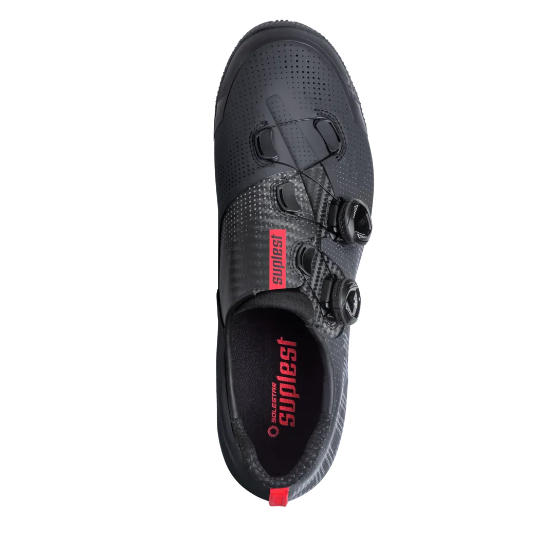SUPLEST Gravel MTB Cycling Shoes CrossCountry Pro - Black/Red - Image 3
