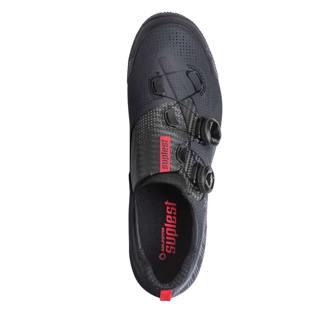 SUPLEST Gravel MTB Cycling Shoes CrossCountry Pro - Black/Red - Image 6