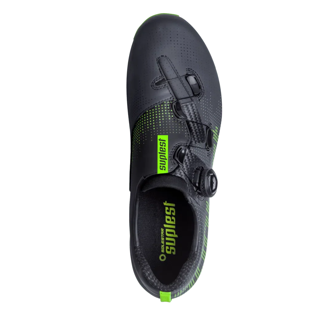 SUPLEST Road Cycling Shoes Performance - Black/Green - Image 3