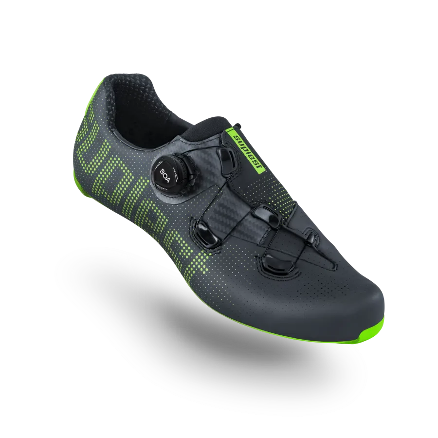 SUPLEST Road Cycling Shoes Performance - Black/Green - Image 4