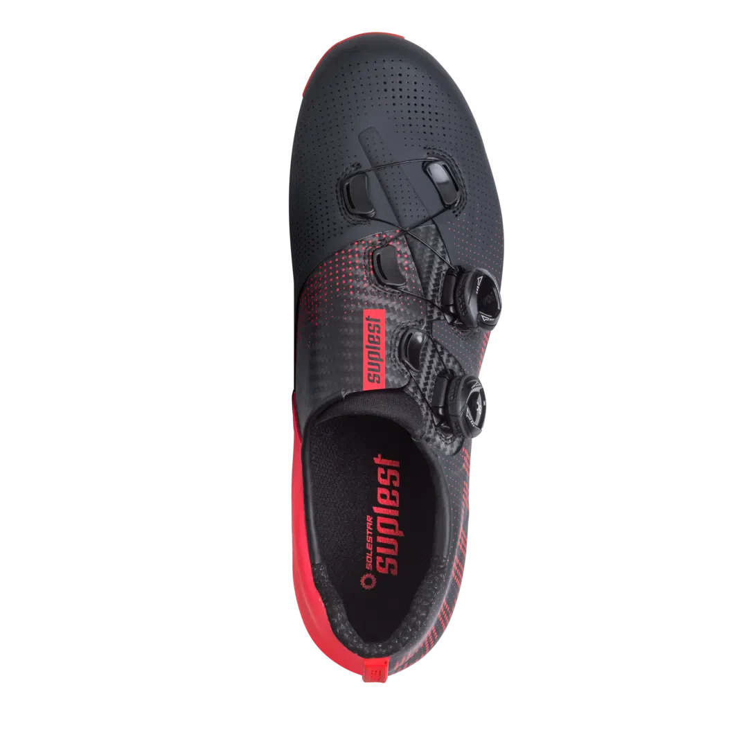SUPLEST Road Cycling Shoes Road Pro - Black/Red - Image 5