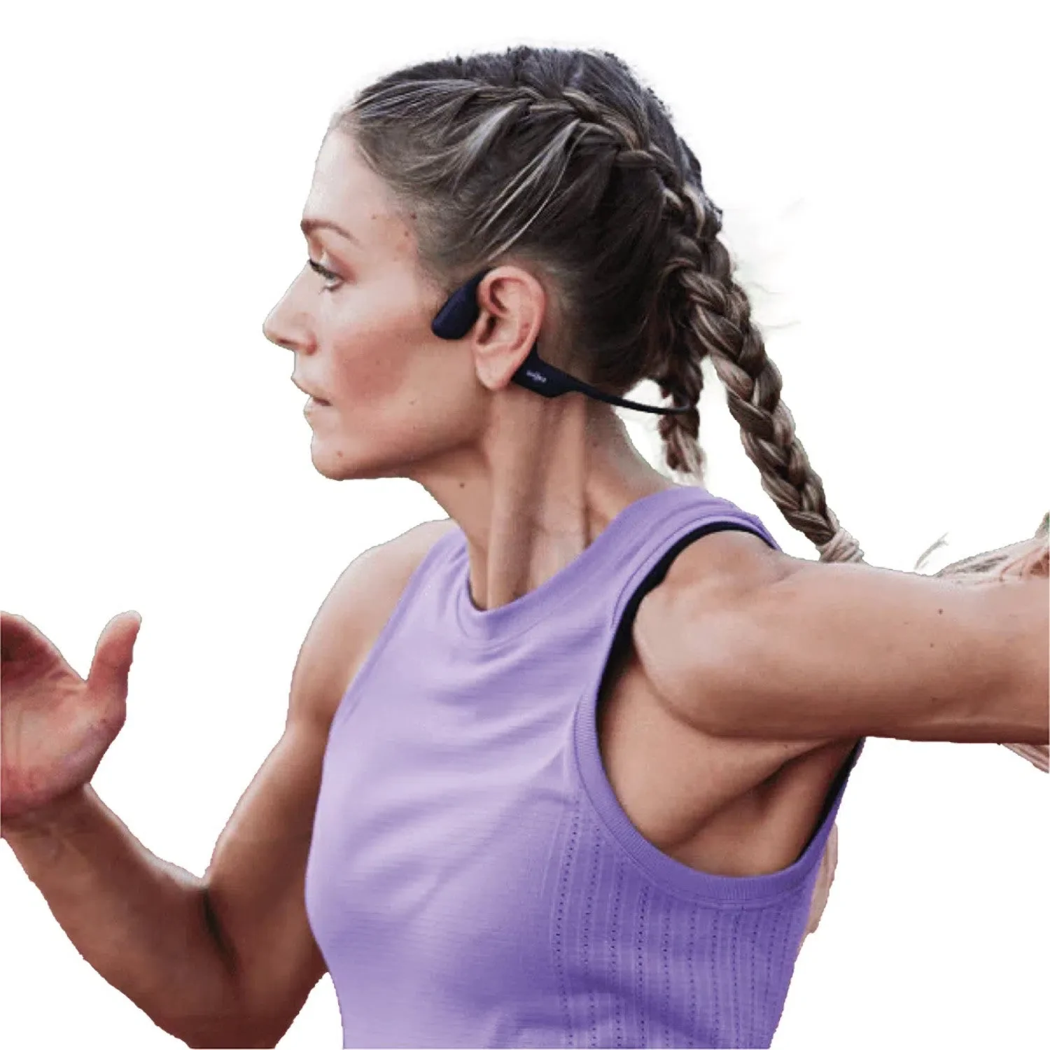 SHOKZ OpenRun Pro Bone Conduction Sport Headphones - Black - Image 4
