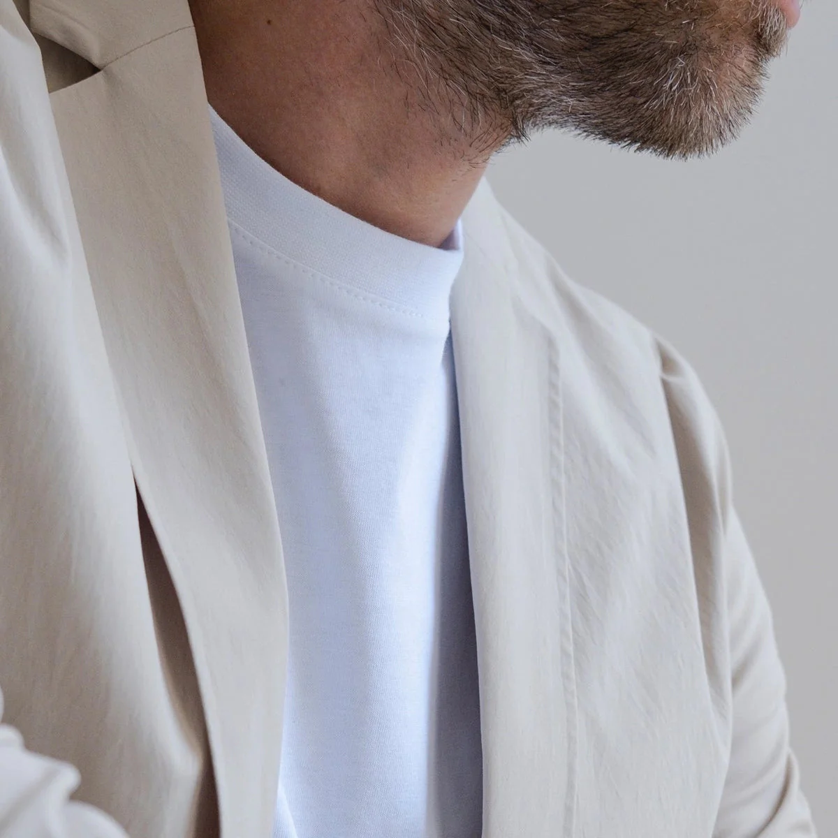 SILENCIOSA Light Blazer - Beige - Image 5