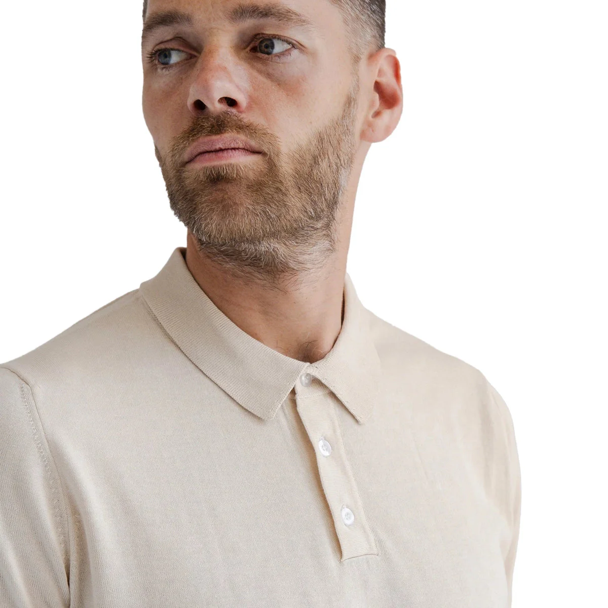 SILENCIOSA Light Polo - Beige - Image 2