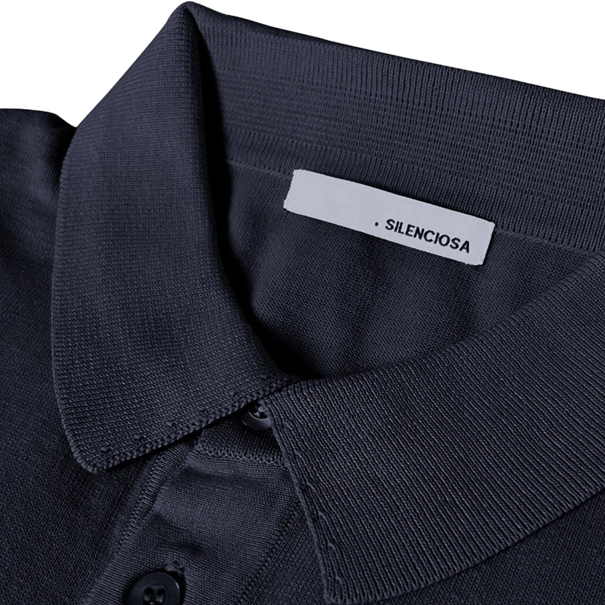 SILENCIOSA Light Polo - Navy - Image 2