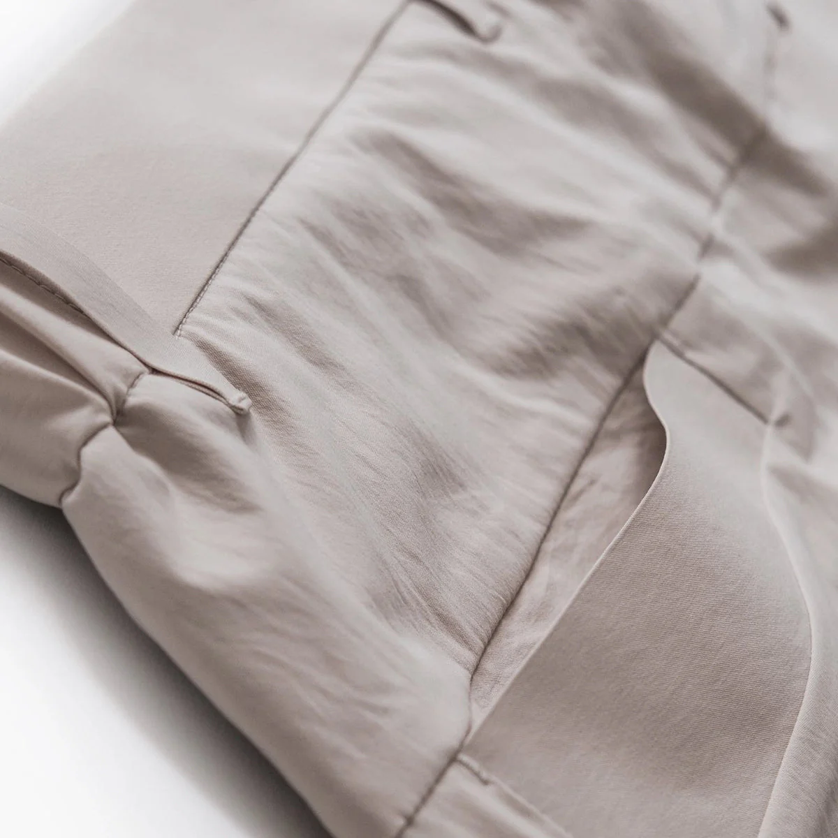 SILENCIOSA Light Shorts - Beige - Image 5