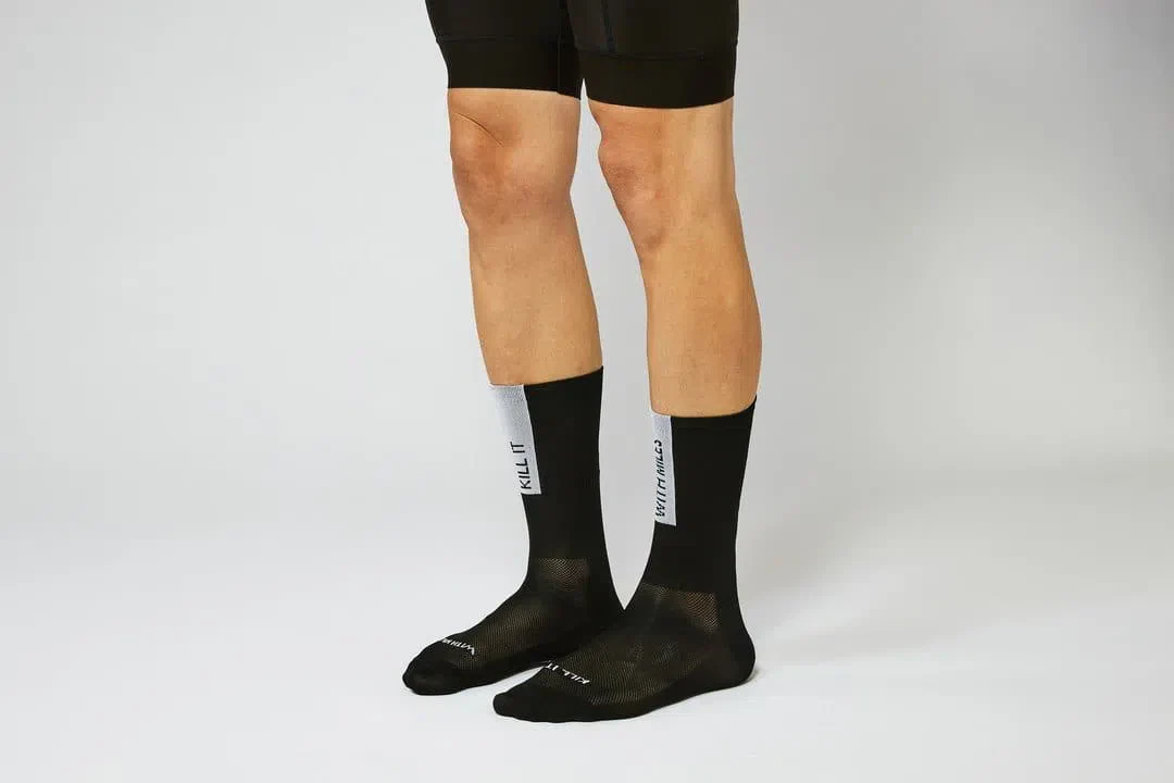 FINGERSCROSSED Socks Kill It With Miles - Black - Image 3