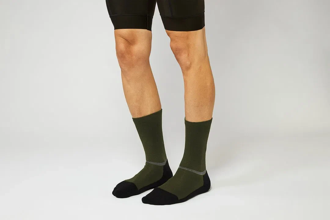 FINGERSCROSSED Socks Merino - Olive - Image 3