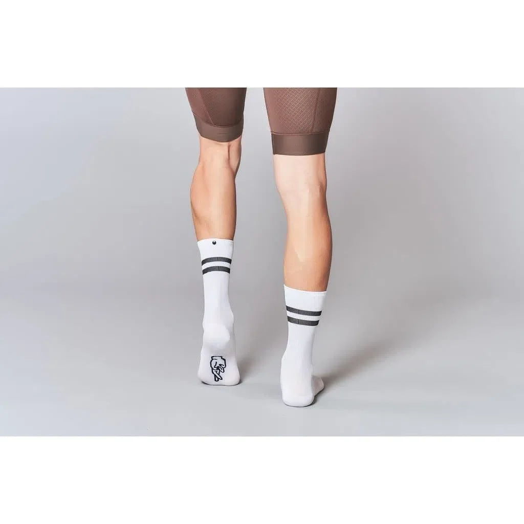 FINGERSCROSSED Socks Stripes - White/Black - Image 2