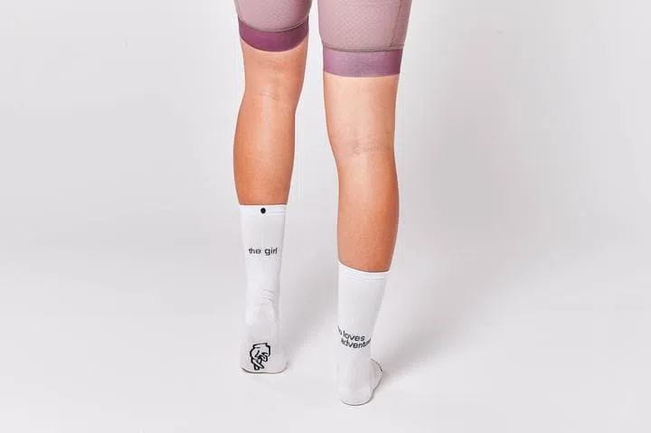 FINGERSCROSSED Socks The Girl Loves Adventures - White - Image 2