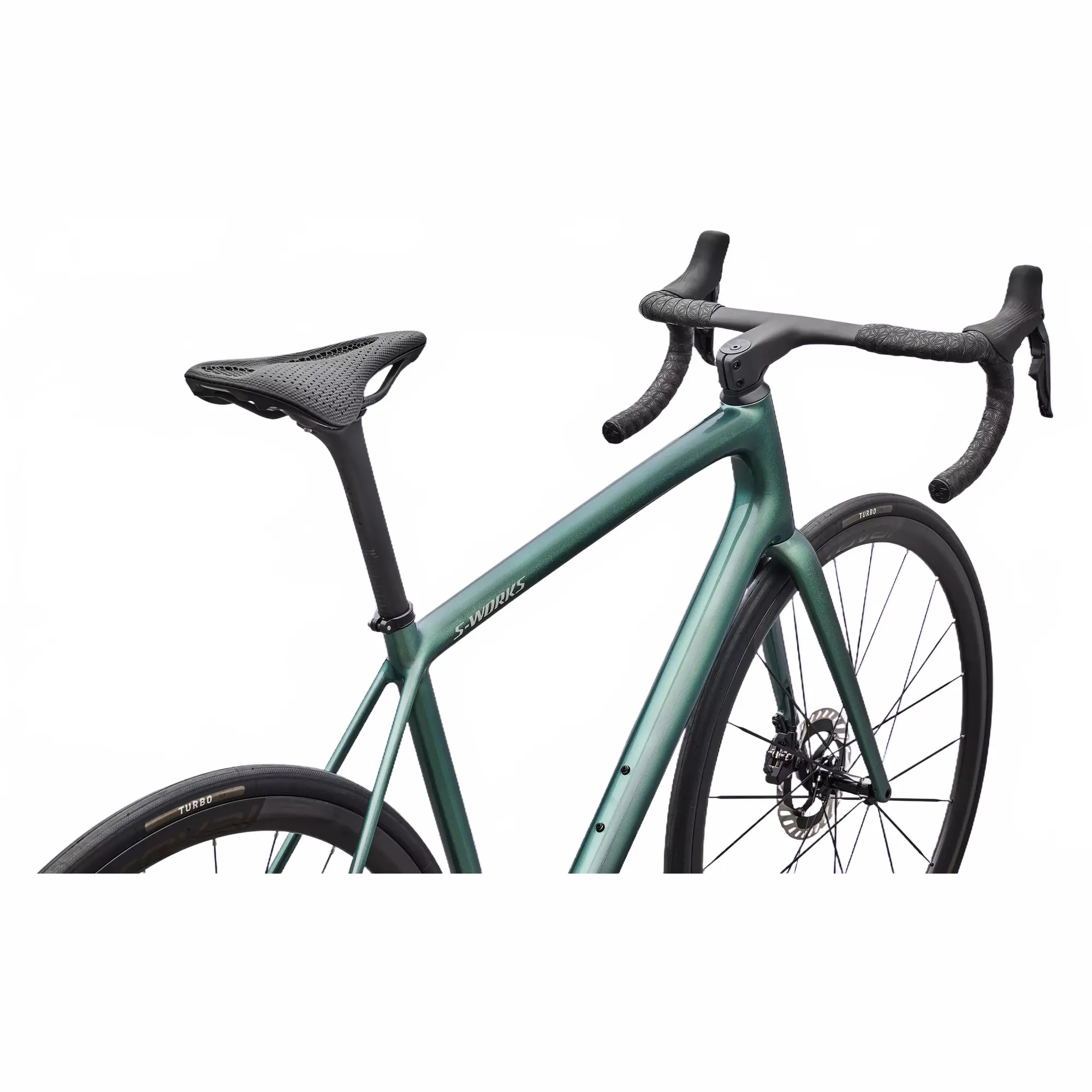 SPECIALIZED Aethos 2 Complete Road Bike Shimano Dura Ace E1 2026 - Gloss Premium Fjord Metallic / Dolomite Metallic - Image 2