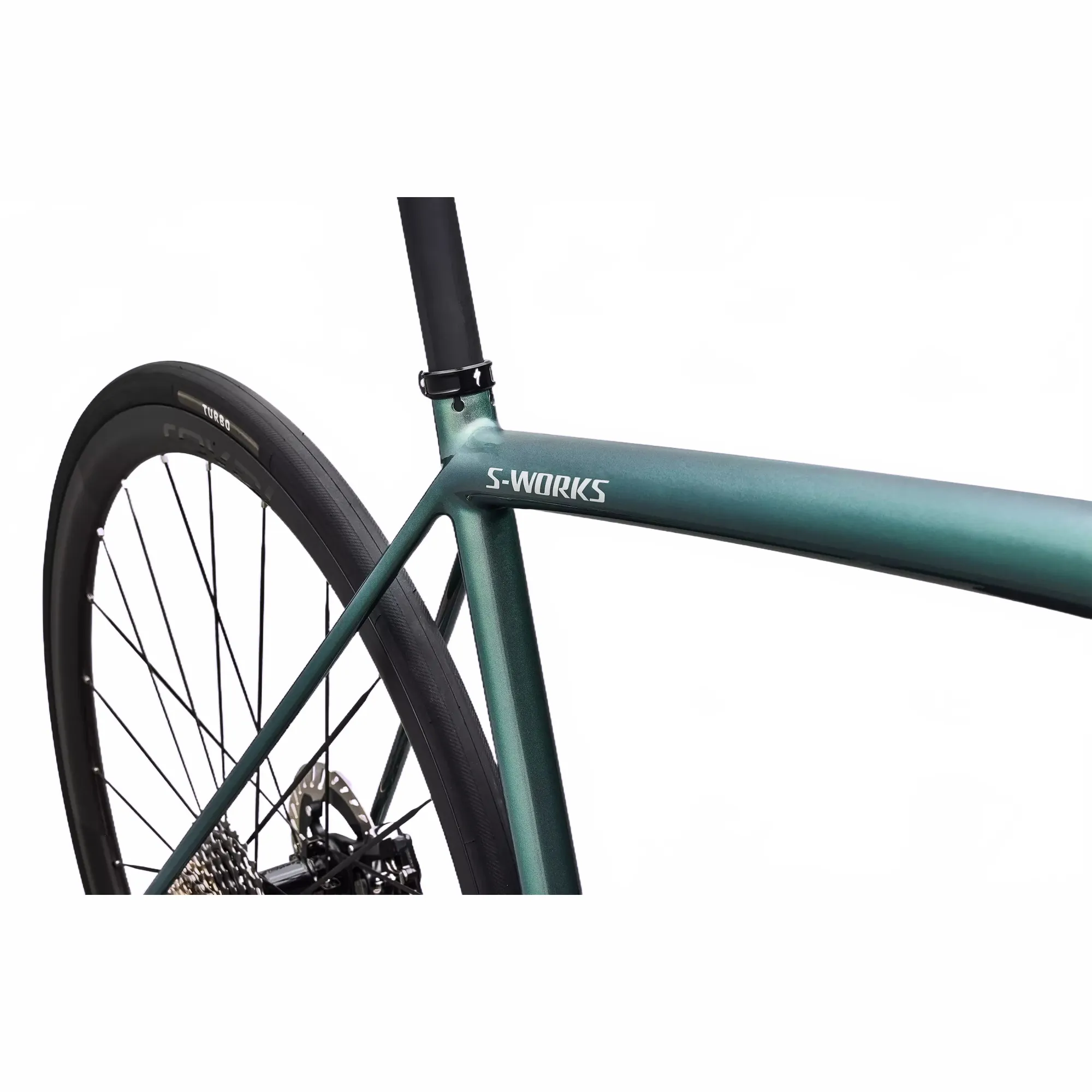 SPECIALIZED Aethos 2 Complete Road Bike Shimano Dura Ace E1 2026 - Gloss Premium Fjord Metallic / Dolomite Metallic - Image 4