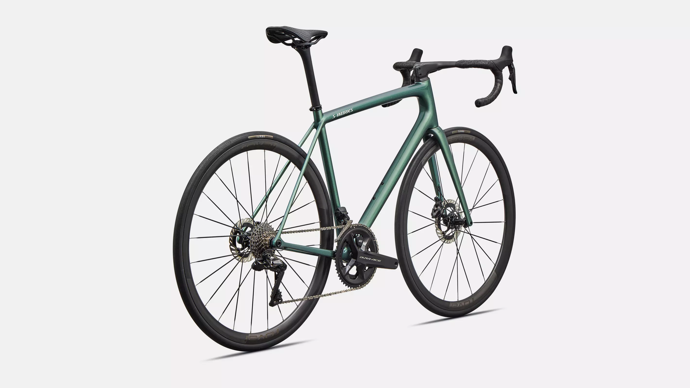 SPECIALIZED Aethos 2 Complete Road Bike Shimano Dura Ace E1 2026 - Gloss Premium Fjord Metallic / Dolomite Metallic - Image 6