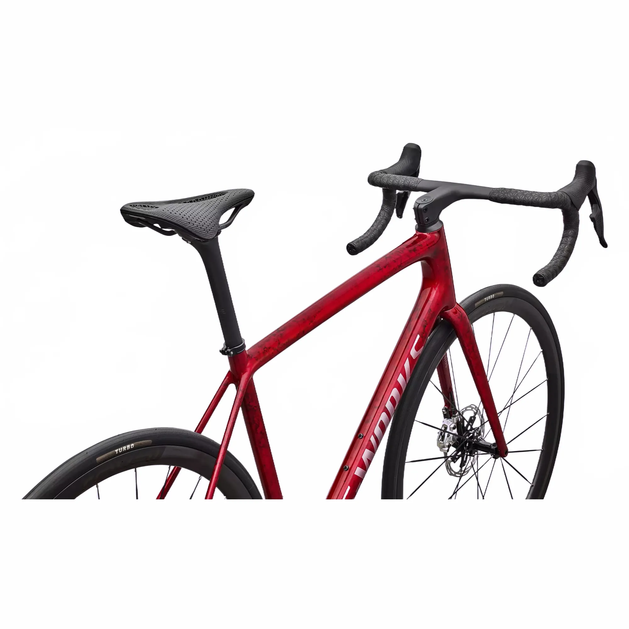 SPECIALIZED Aethos 2 Complete Road Bike SRAM RED AXS E1 2026 - SANDSTONE METALLIC BASE / RED TINT - Image 2