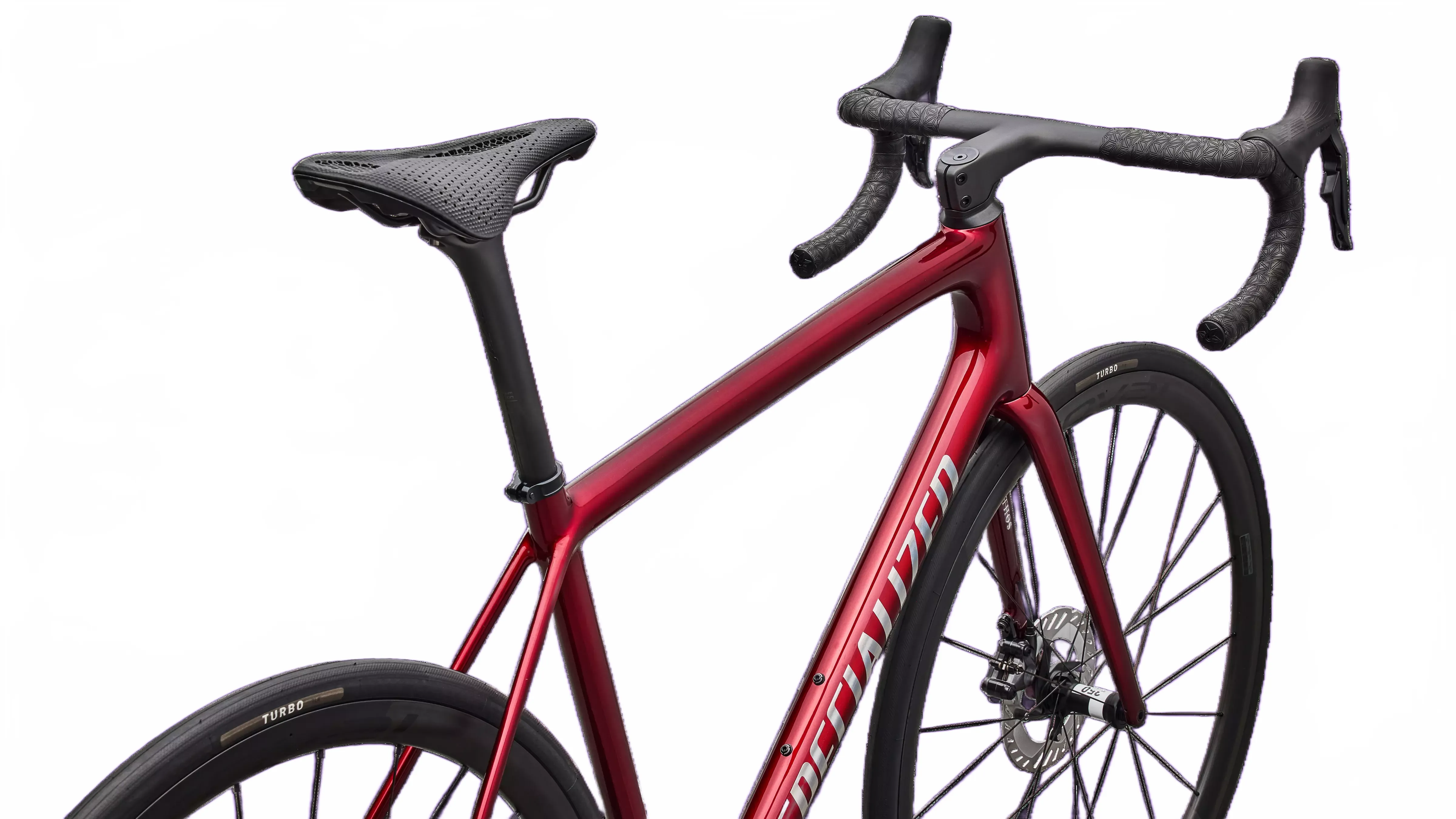 SPECIALIZED Aethos 2 PRO Complete Road Bike Shimano Ultegra DI2 2026 - GLOSS RED SKY / CHROME - Image 2