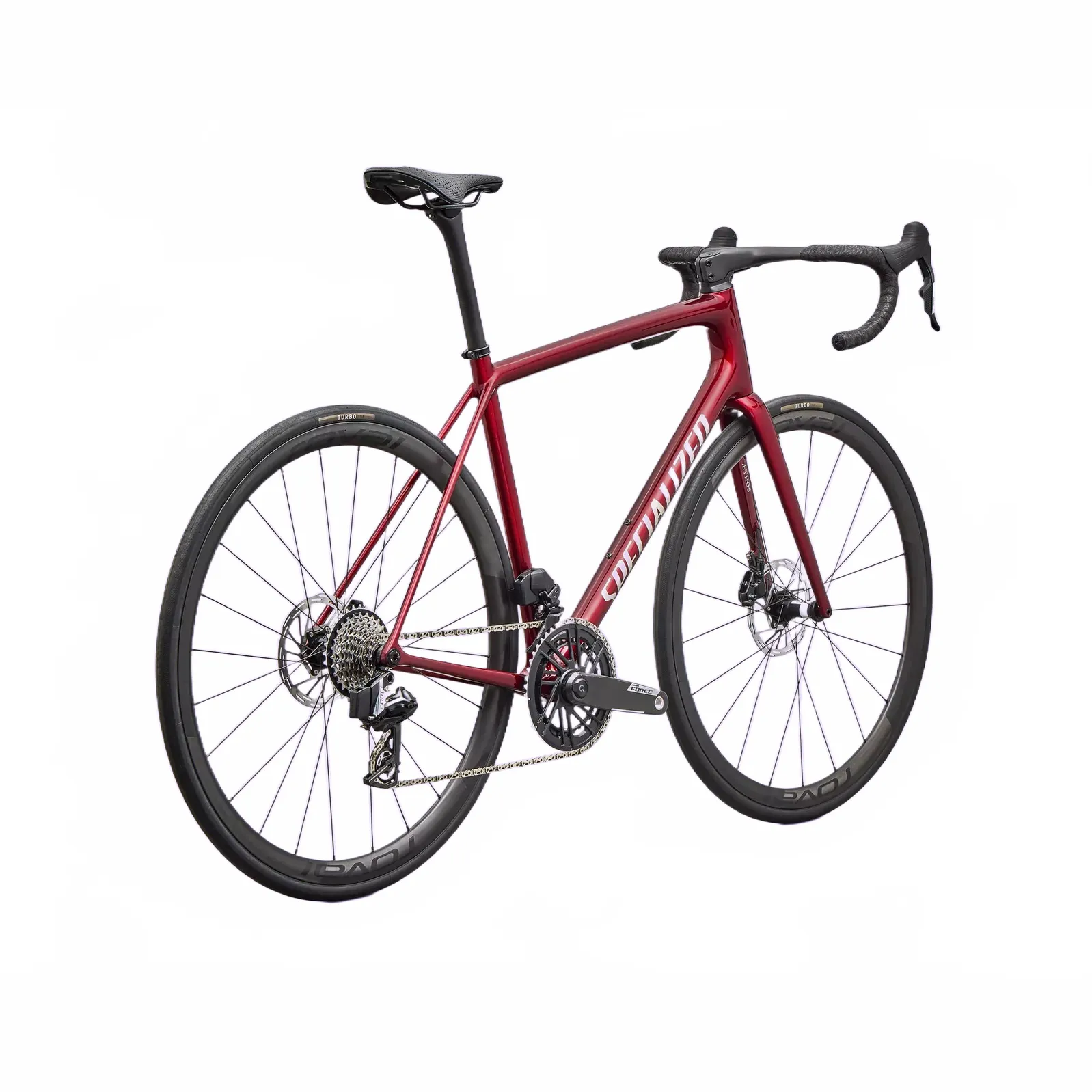 SPECIALIZED Aethos 2 PRO Complete Road Bike SRAM FORCE AXS E1 2026 - GLOSS RED SKY / CHROME - Image 6