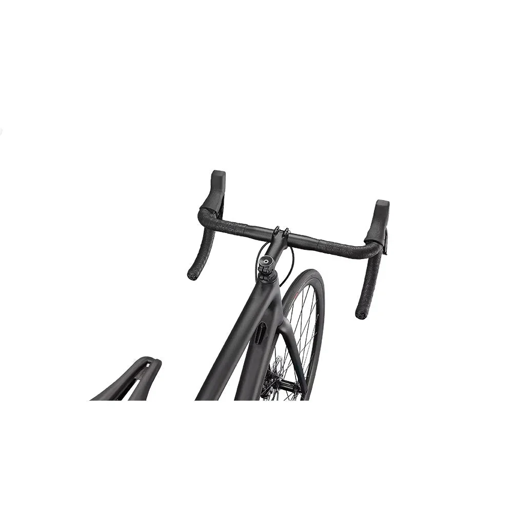 SPECIALIZED AETHOS Comp 2022 Rival eTap AXS Disc Complete Road Bike - Satin Carbon/Teal Tint Fade/Flake Silver - Image 6