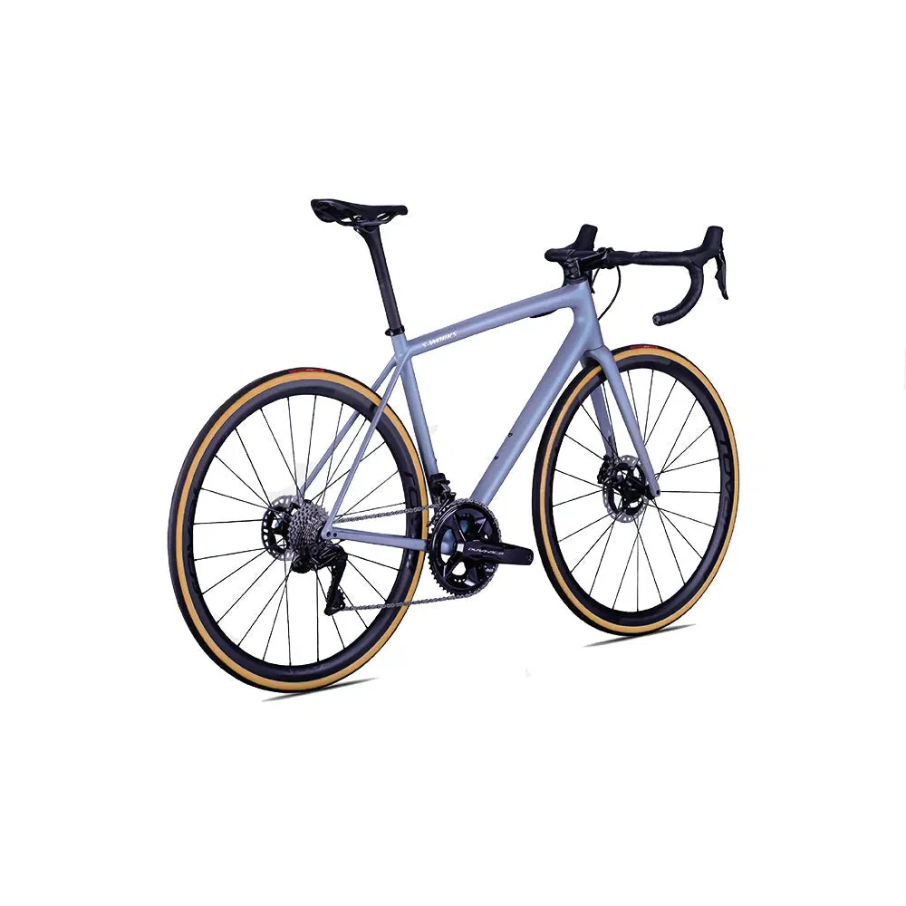 SPECIALIZED SWORKS AETHOS SW 2022 Complete Road Bike Shimano Dura Ace 9200 - Cool Grey/Chameleon Eyris Tint/Brushed Chrome - Image 3